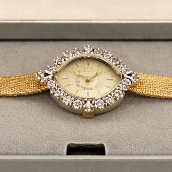 Accessories - Deauville Gold-Tone Crystal Ladies Watch